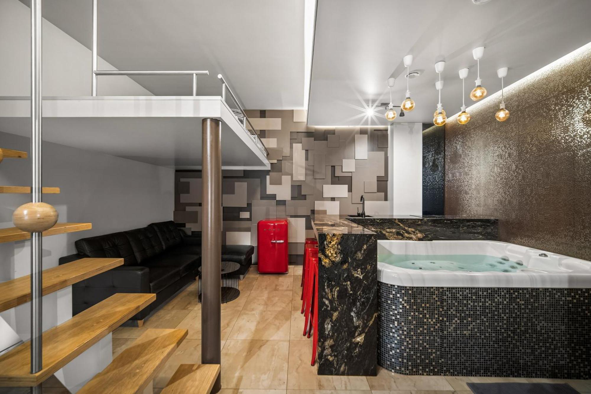 Secret Lounge - Cozy Studio With Sauna And Jacuzzi Vilnius Exterior photo